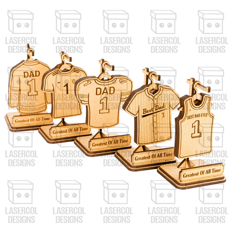 🏆👕 Trofeo Deportivo con Placa y Camiseta – Diseño para Corte Láser ✨⚽ - ETSY - Imagen 5