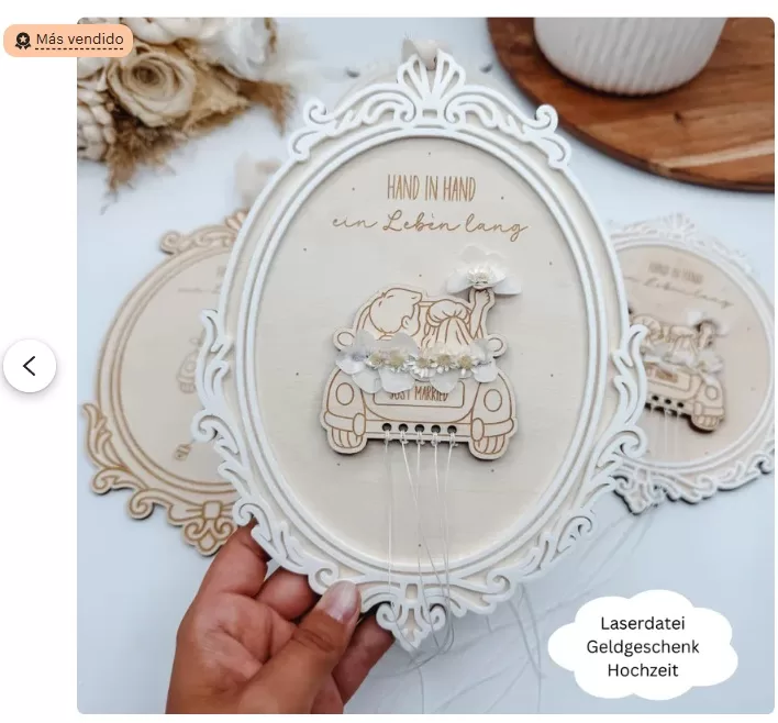 Diseño de Regalo de Bodas - Dinero - ETSY ETSY ETSY - Imagen 5