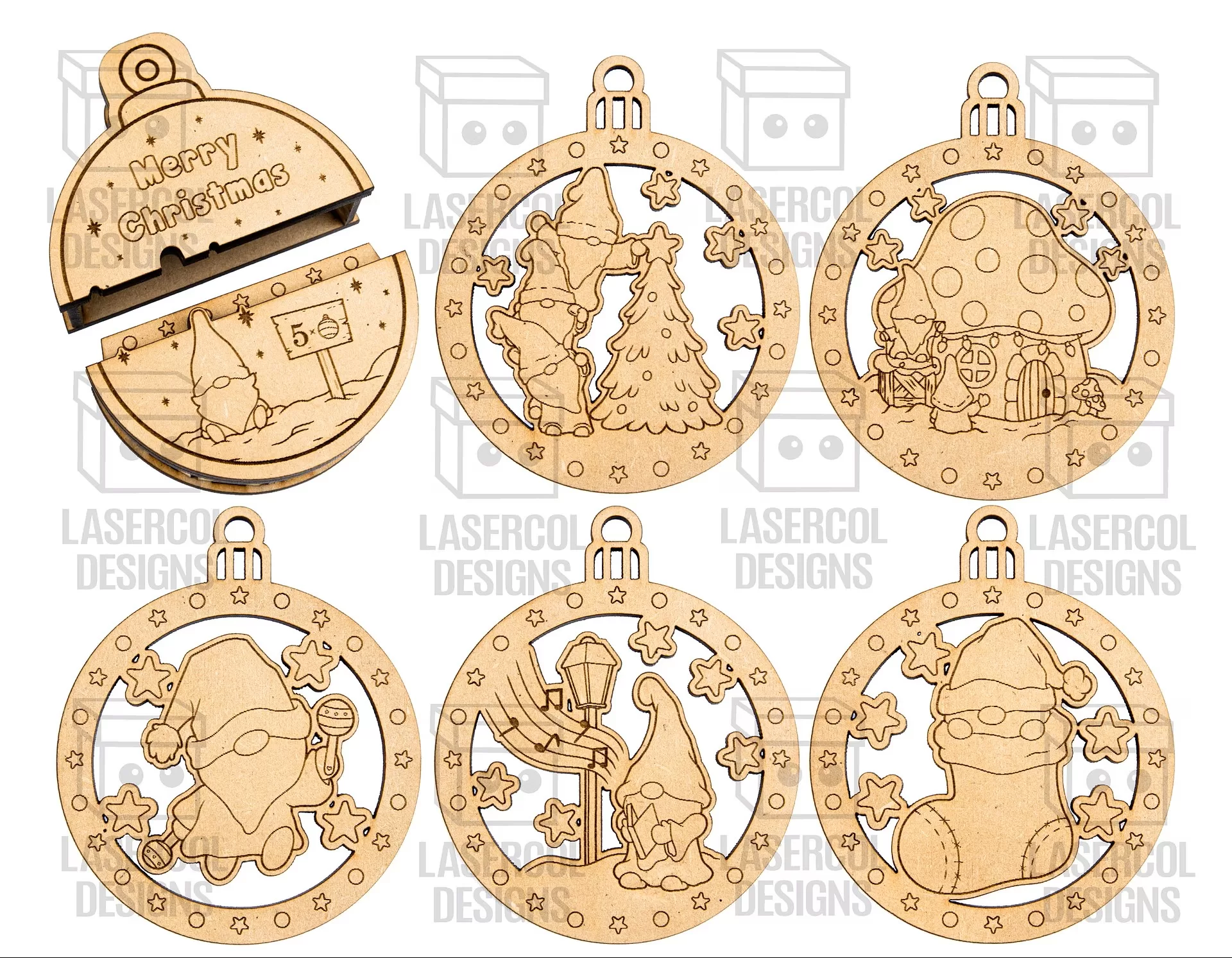 🎁✨ Christmas Ornament Box – 5 Diseños - ETSY ETSY - Imagen 4