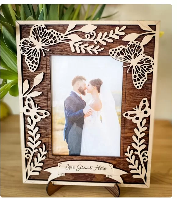 🖼️✨ Porta Retrato Mariposa – Archivo Láser Decorativo - Imagen 3