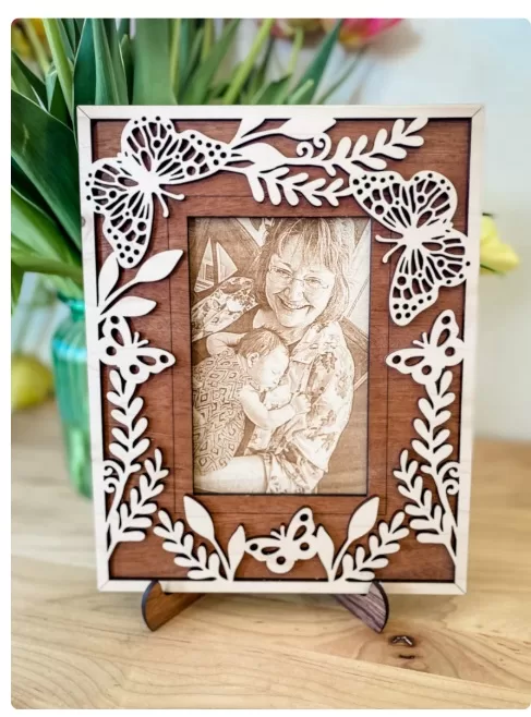 🖼️✨ Porta Retrato Mariposa – Archivo Láser Decorativo - Imagen 4