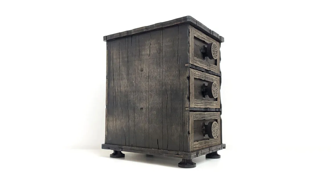 🪵✨ Cómoda Celta de 3 Cajones – Archivo Láser Decorativo y Funcional - Imagen 6