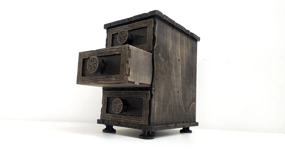 🪵✨ Cómoda Celta de 3 Cajones – Archivo Láser Decorativo y Funcional - Imagen 2