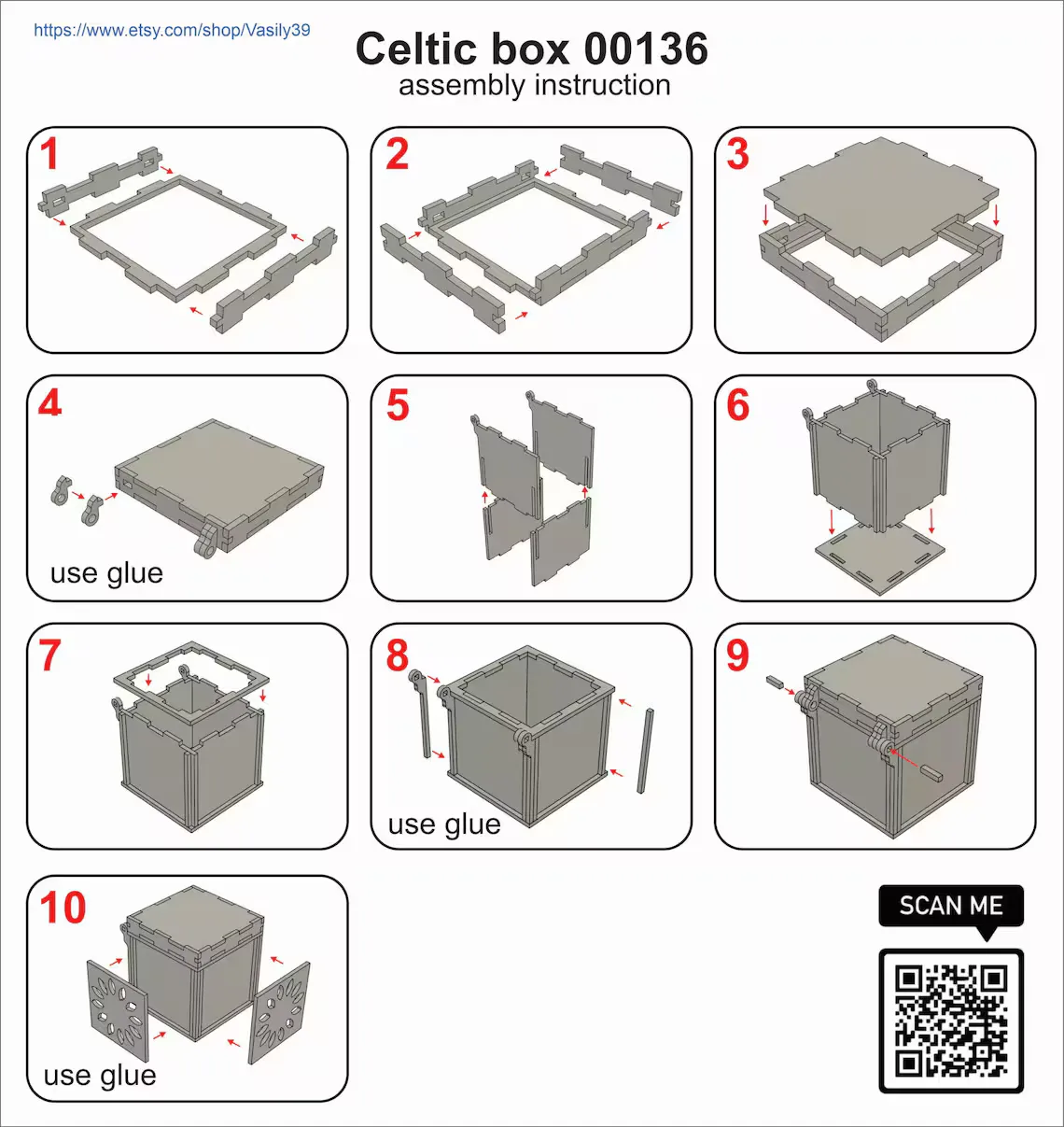 🌀✨ Caja Celta – Archivo Digital para Corte Láser - Imagen 7