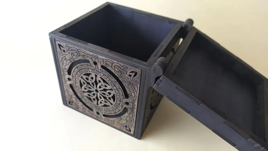 🌀✨ Caja Celta – Archivo Digital para Corte Láser - Imagen 4
