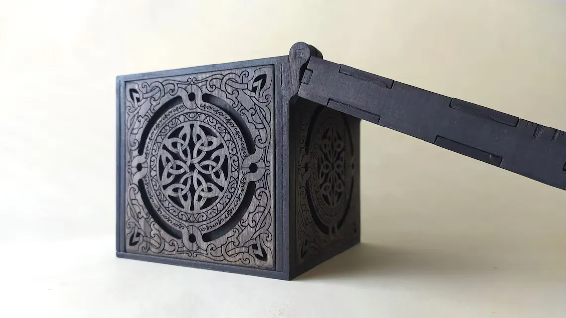🌀✨ Caja Celta – Archivo Digital para Corte Láser - Imagen 5