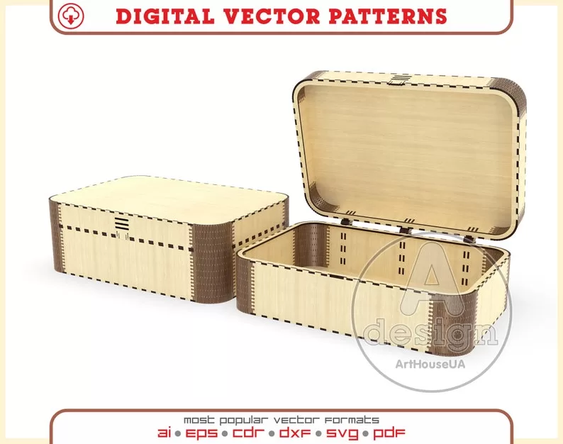 🧵✨ Caja Costurero – Archivo Láser Organizador