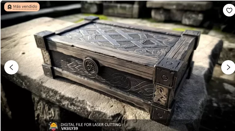 Cómoda de 1 Cajón – Archivo Láser Decorativo