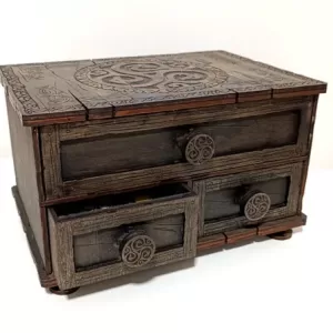 💍✨ Caja Joyero de 3 Cajones – Archivo Láser