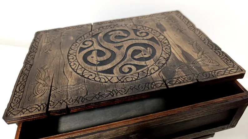 💍✨ Caja Joyero de 3 Cajones – Archivo Láser - Imagen 7