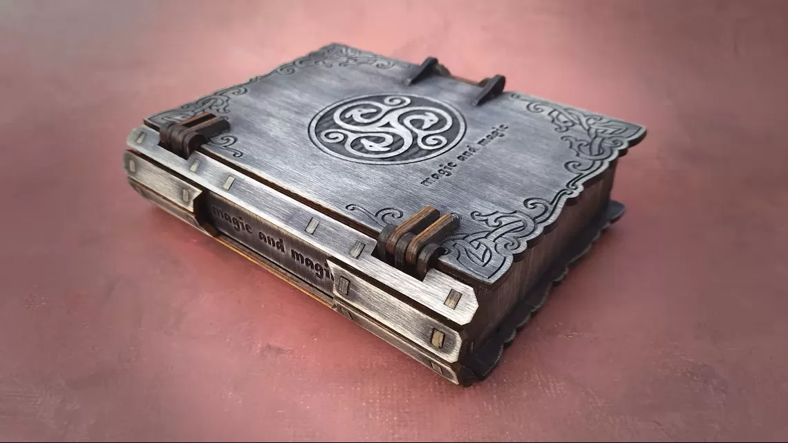 📖☘️ Caja Libro Celta – Archivo Láser Decorativo - ETSY - Imagen 2