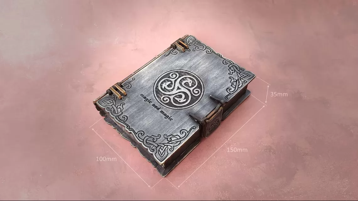 📖☘️ Caja Libro Celta – Archivo Láser Decorativo - ETSY - Imagen 7