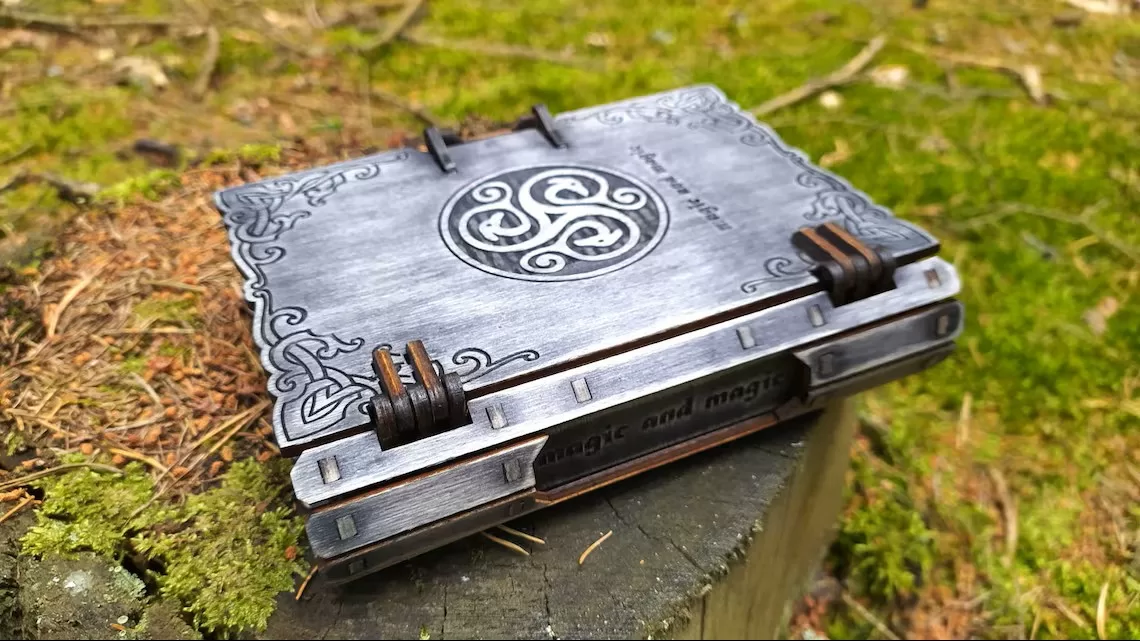 📖☘️ Caja Libro Celta – Archivo Láser Decorativo - ETSY